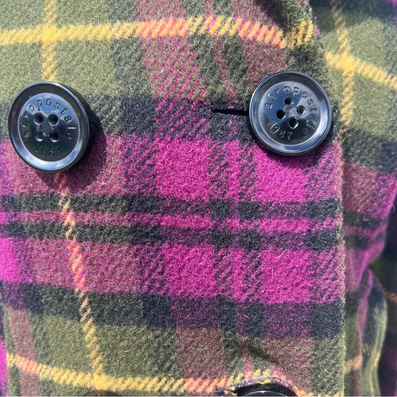 Aeropostale Plaid Pea Coat NWOT - Picture 6 of 11